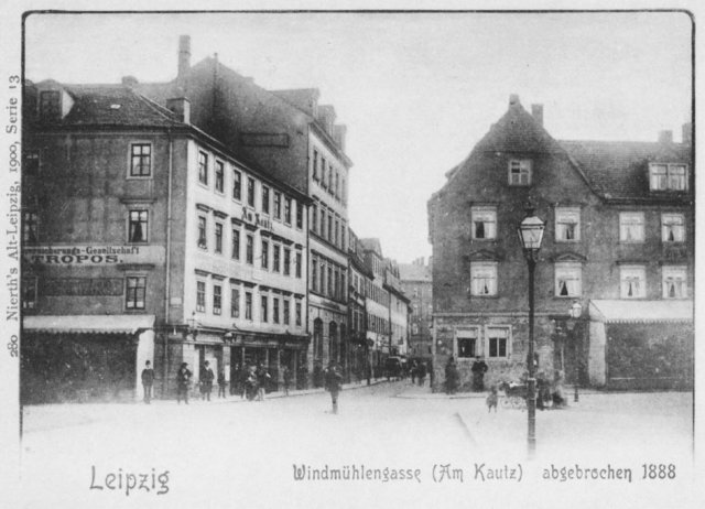Straßenansicht vor 1888