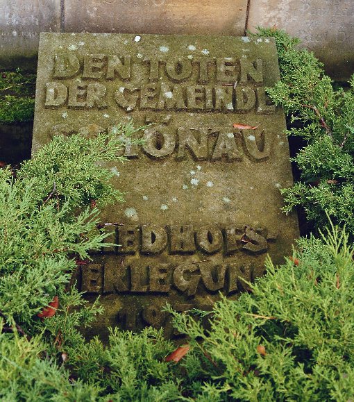 Foto Gedenkstein Friedhof Schönau