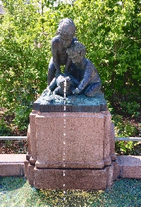 Detail Froschbrunnen